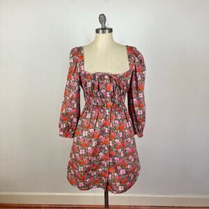 J. Crew Cinched-waist organic cotton dress in Liberty® Meadow Song fabric